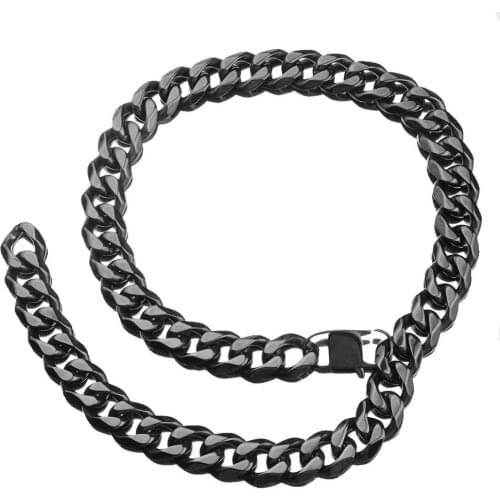 Tisnium Punk Style Tail Chain Mens neck Chain Necklace Stainless Steel long Necklace chain on neck hip hop necklace steel Gifts