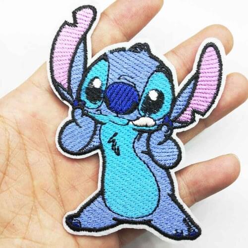Stitch Iron On Embroidered Clothes Patches For Girl Woman Clothing Stickers Garment Wholesale