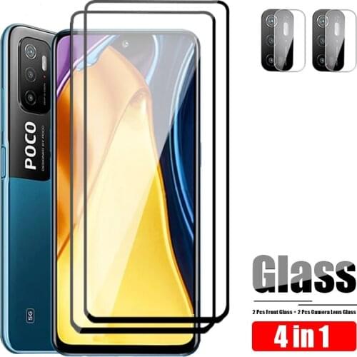 Front Glass For Xiaomi Poco X3 NFC M3 Pro Screen Protective For Xiaomi Mi F3 Camera Protector Xiaimi M 3 Tempered Glas HD Film