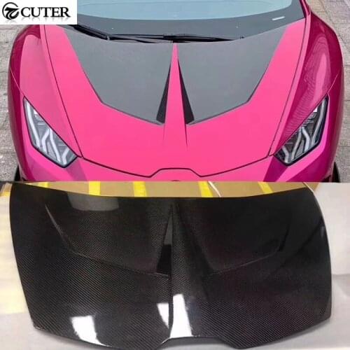 LP610 Carbon Fiber front engine hood bonnet cover For Lamborghini Huracan LP610 2015