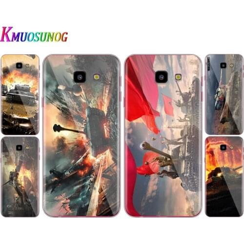 Transparent Cover World Of Tanks For Samsung Galaxy J8 J7 J6 J5 J4 J3 J2 Duo Prime Plus Core 2018 Phone Case