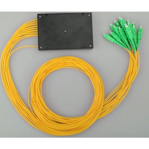 SC APC PLC 1 :16 splitter Fiber Optical ABS Box FTTH 1-16 Splitter with 1X16 Planar waveguide Cassette type Optical splitter