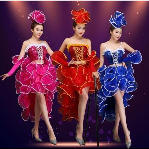 Stage costumes for singers jazz costume Modern dance roupa feminina hanfu Bullfighting Tutu National