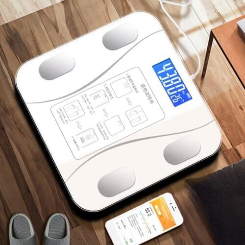Bluetooth Body Fat Scale Floor Scale Smart Bathroom Weight Scale Body Composition Analyzer Connect Smartphone Apps Via