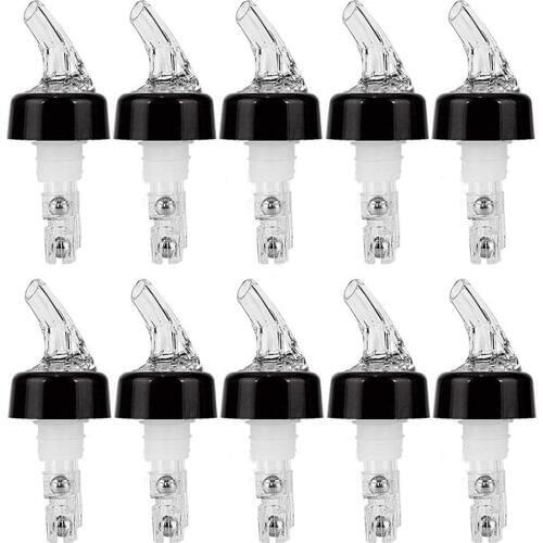 10Pcs 30ml Plastic Liquor Pourer Olive Oil Wine Bottle Pour Spout Plug Stopper Cork Wine Dispenser Leakproof Bar Supplies
