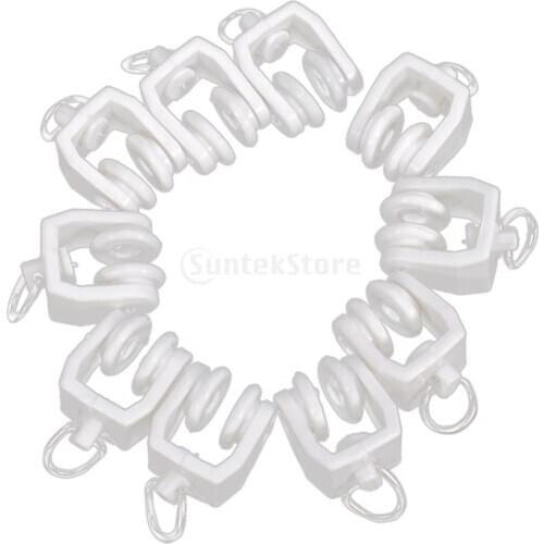 10pcs Curtain Track Glider Drape Rail Runner Gliding For Basement Curtain Rail Rrack Runners Glider Runner