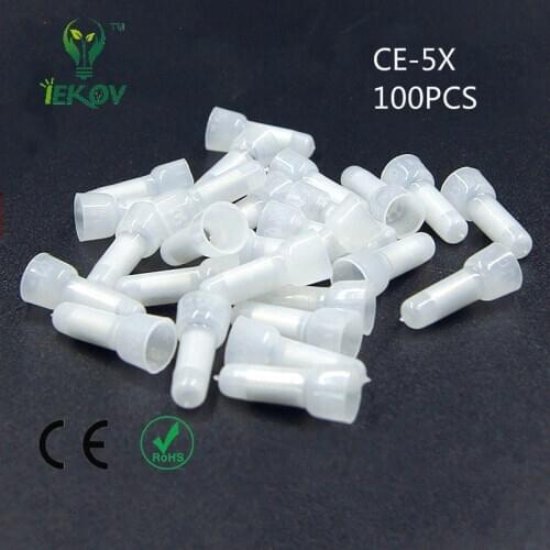 100pcs/lot CE-5X Wire connector terminals pacifiers line cap aluminum terminal fittings Applicable connect 2.5 square wire