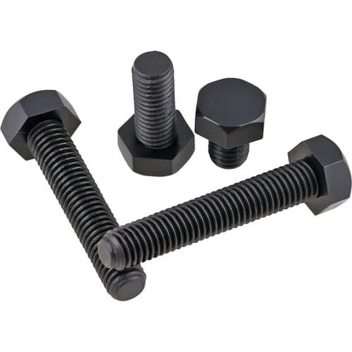 20pcs M8 M10 Black Plastic Nylon Hexagon Socket Screws Bolts Insulution External Hex Head Screws m8, m10*10/12/15/20/25--50mm