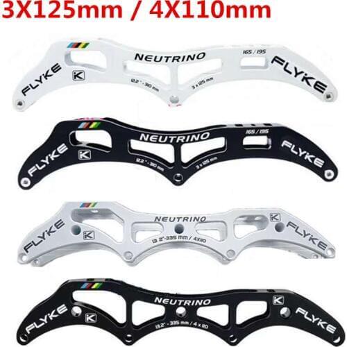 FLYKE NEUTRINO 3 wheels 125mm Marathon Skating Base 4 wheels 90mm 100mm 110mm Road Track Race Inline Speed Skates Frame 13.2