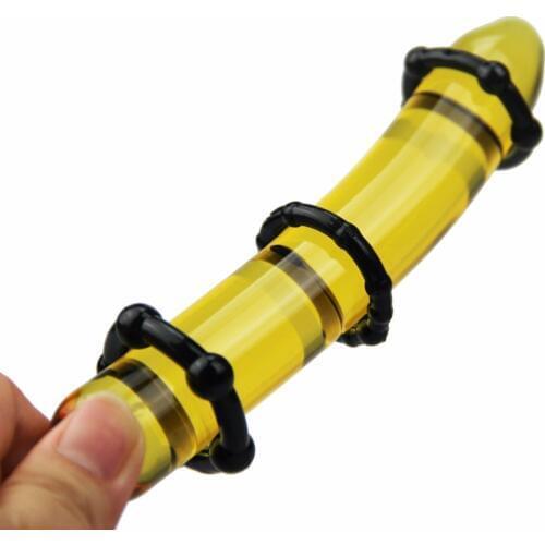 3pcs/Sets cock ring black beads delay ejaculation penis ring Penile Silicone extender hard erection couple sex products