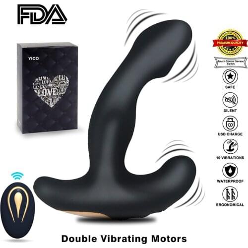 Anal Plug Vibrator 12 Frequency Male Prostate Massage Womens Masturbators Vagina Clitoris Stimulator Butt Plug Sex Toys for L1