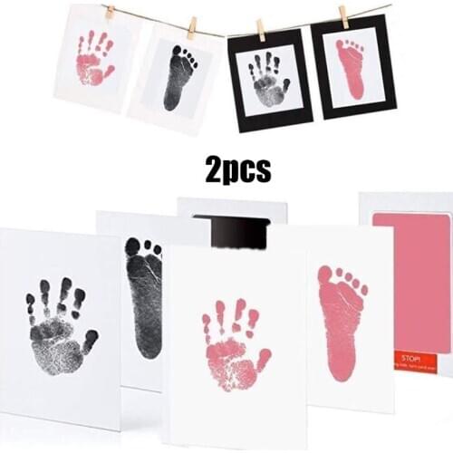 Pet Baby Handprint Footprint Ink Pads Kits Safe Non-toxic for Baby Shower Pet Cat Dog Paw Print Souvenir Gift C42