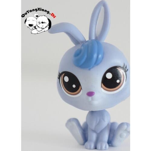 CW050 Pet Shop Animal Light blue bunny doll action Figure