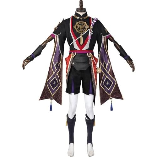 Genshin Impact Scaramouche Balladeer Cosplay Costume Jacquard Version C00444