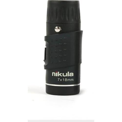 Nikula 7X18 Fully Coated Monocular Telescope Optics Mini HD Night Vision Monocular Hunting Concert Spotting Scope Rangefinder