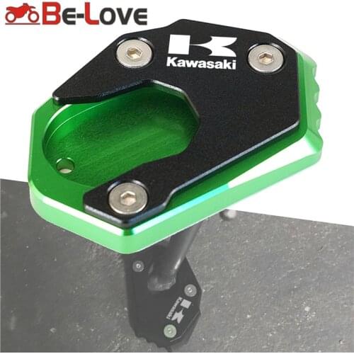 Motorcycle For Z650 Z900 Z1000 Z1000SX Z800 ER-6N ZX6R ZX10R CNC Aluminum Kickstand Plate Extension Pad Stand Enlarger