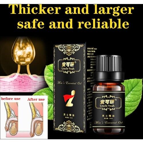 10ML Men Penis Thickening Growth Massage Oil Cock Erection Enhance Bigger Enlarger Essential Oil Male Massage Body Care Oil