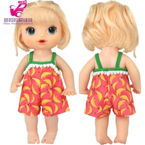 30CM Doll Clothes Strap Pants 12" Baby Girl Doll Wears Children Girl Gifts Mini Toys Costumes