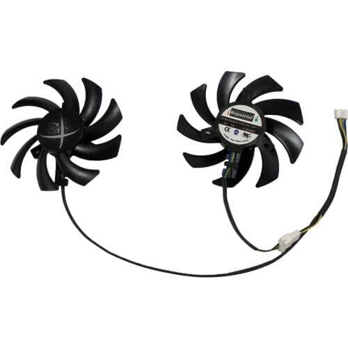2pcs/set R9-290X/280X/270X GPU VGA Cooler Graphics Card Cooling Fan As For XFX R9 280X 290X 270X Video Cards As Replacement