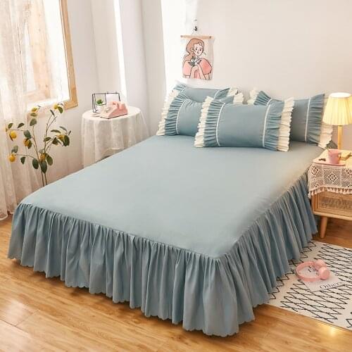 Ruffle Linens bed skirt Bedspread on the bed linen solid bedding Bedspreads for bed sheet bed covers mattress protector for home