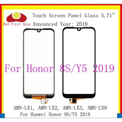 10Pcs/lot Touch Screen For Huawei Honor 8S Y5 2019 Touch Panel Sensor Digitizer Front Glass Outer Y5 2019 LCD Glass Replacement