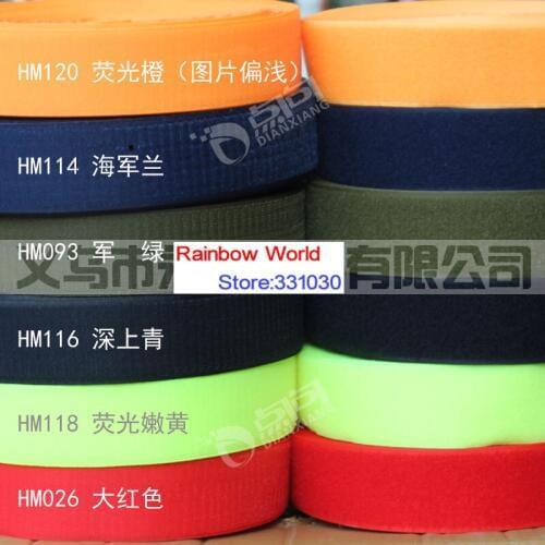 Width 5cm Fastener Magic Tape with Hook and Loop stick fabric bags garment clothes toys shoes,25 meters per roll