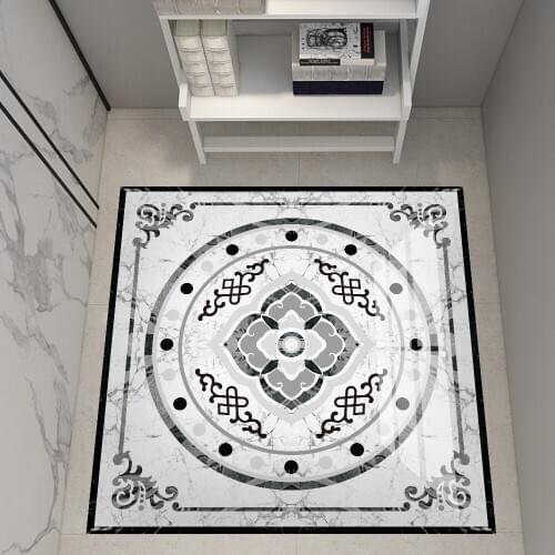 European-style parquet floor stickers PVC high-gloss material decoration stickers corridor porch tile renovation stickers marble