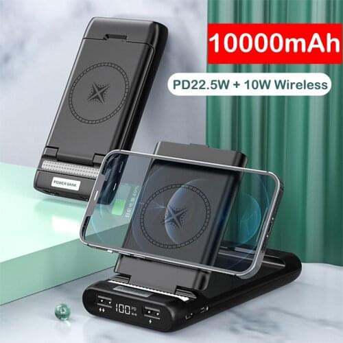 10W Magnetic Wireless Power Bank 10000mAh PD22.5W Fast Charging Powerbank for iPhone 12 Huawei Xiaomi External Battery Poverbank