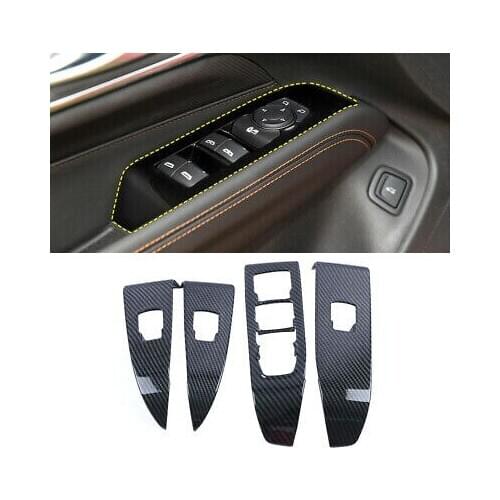 LHD Inner Door Armrest Window Lift Button Trim 4pcs For Cadillac CT4 2020