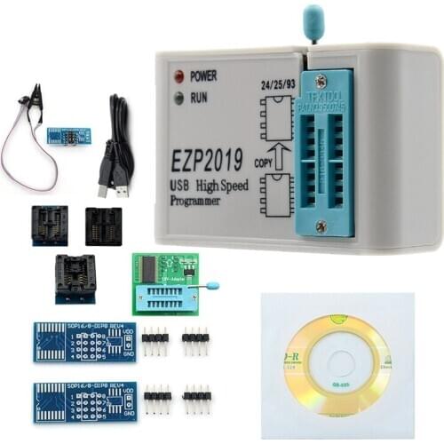 For Ezp2019 High-Speed Usb Spi Programmer Better Than for Ezp2010 Ezp2013 Support 32M Flash 24 25 93 Eeprom 25 Flash Bios Win7 W