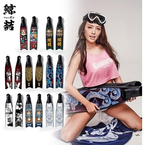 Whaleup Freediving Fins Skins Customized Sticker Coating(it is NOT FIN)Protect Long Blade Spearfishing and Free Diving