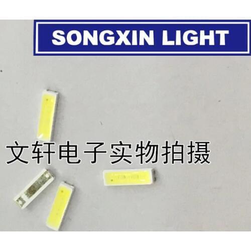 XIASONGXIN LIGHT 500pcs Lextar LED Backlight Mid Power LED 0.5W 7020 6V Cool white 40LM TV Application