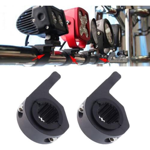 1 Pair Aluminum Motorcycle 33mm Turn Signal Light Handlebar Mount Bracket Clamp-On Rearview Mirror Mounting Adapter