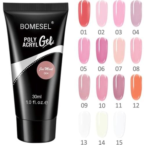 1Pcs Nail Art 15ML Nail Extension Gel Nail Builder Crystal UV Gel Manicure No Paper Holder Nail Quick Extend Jelly Gel TSLM1