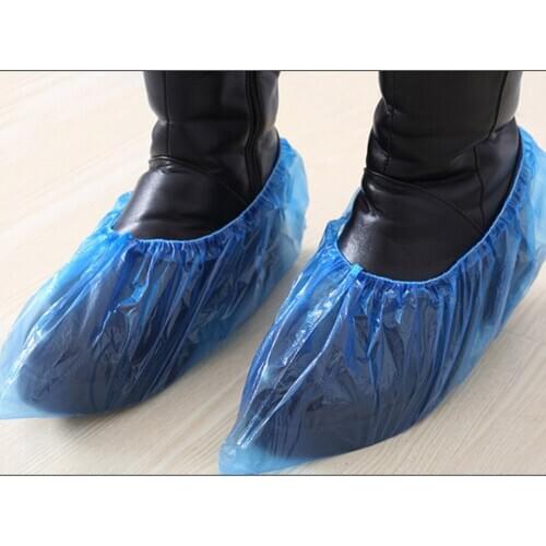 100 Pcs/Pack Waterproof Shoe Covers Plastic Disposable Boot Covers For Home Cleaning Rainy Day Anti Slip Shoes Covers 20MAR26