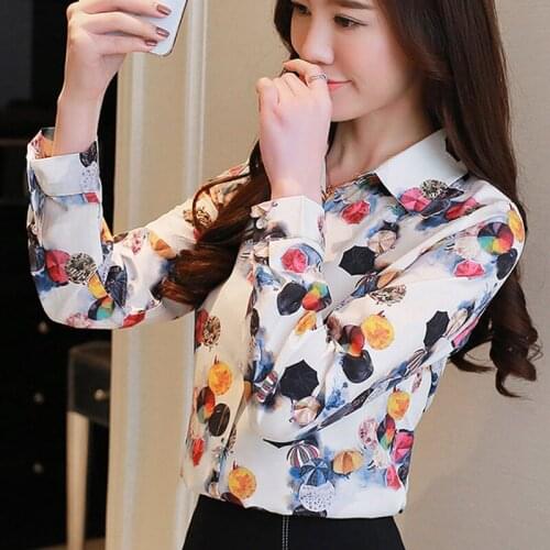 2019 Nova Moda Outono Mulheres Casual Shirt Mulheres Tops de Collar Manga Comprida Blusa Mulheres Praia