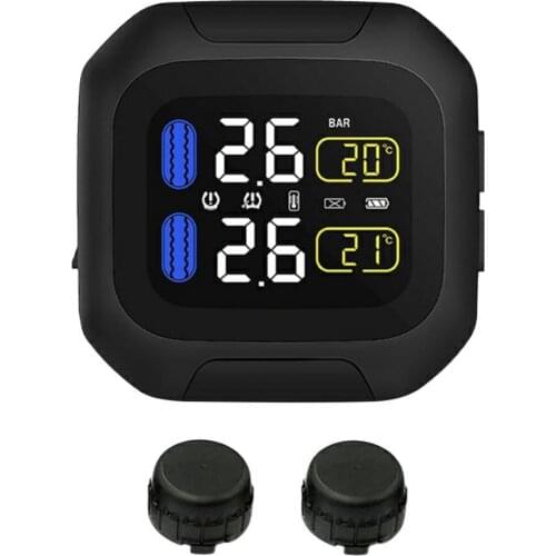 50% Hot Sale Motorcycle M3 Bike Bicycle Tire Pressure Display Monitoring Alarm System TPMS Car Electronics Alarm System Security