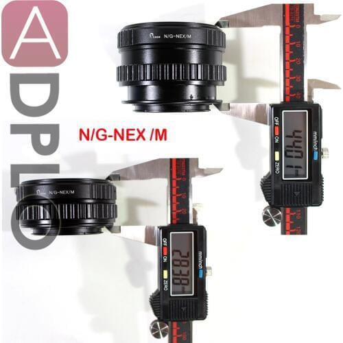 ADPLO 010786, Adjustable Macro to Infinity Adapter Suit for N/G-NEX /M, Lens adapter for N/G Lens to Suit for Sony NEX Camera