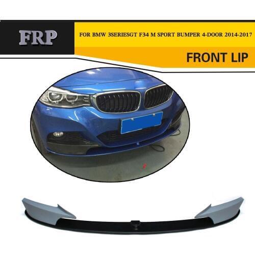 FRP Auto Car Front lip Splitter For BMW F34 3 Series GT M Sport Bumper 4-Door 2014-2017
