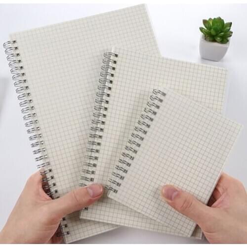 B5/A5/A6 Students' Double-Coil Bound Notebook Large Medium And Small Beige Eye Protection Adhesive Tape 80 Sheets