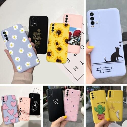 For Xiaomi Redmi 9T Note 9T 5G Case Phone Cover Fashion Daisy Sunflower Floral Soft Cases For Xiaomi Redmi 9 9T Note 9 9T Bumper