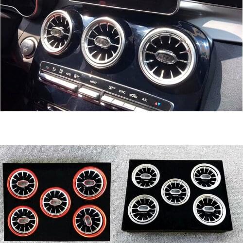 For Mercedes Benz C GLC W205 X253 w253 15-19 Car AC Air Vent Outlet Turbo