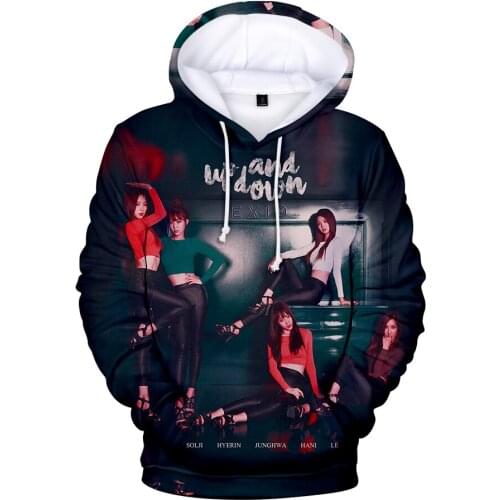 EXID Print Hoodies Men Women Casual 3D Pullovers Fashion Fall/Winter Warm Hoodies Harajuku Streetwear Young People 3D Hoodies