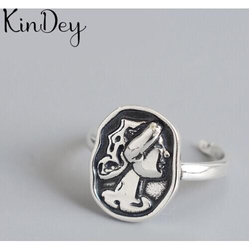 Personality Exaggerated Gothic Queen Rings For Women Charm Engagement Jewelry Girls Open Finger Knuckle Rings