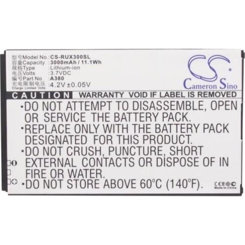 Cameron sino 3000mah battery for RUNBO X3 X5 X5-C X5-W A380 Mobile, SmartPhone Battery