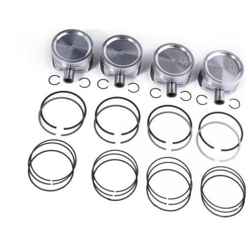 EA111 4Pcs 76.5mm Piston & Piston Ring Kit Fit For V-W J-etta 11-16 1.6L 03C 198 151 036 107 065 DH 03C198151
