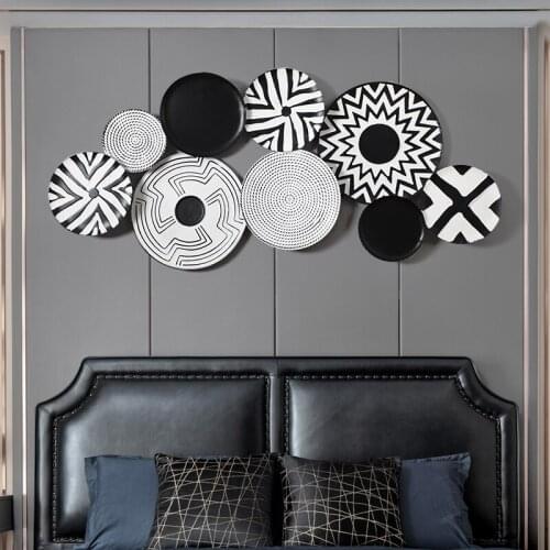 Creative luxury Room decoration accessories Nordic room decor aesthetic Home decoration wall Modern Black white wall decoration