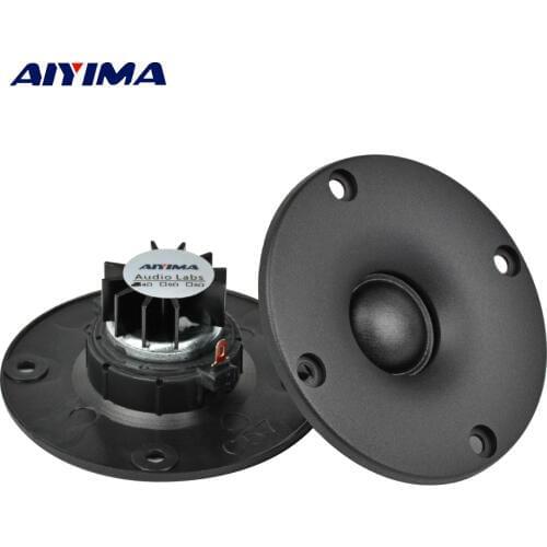 AIYIMA 2PCS 3 inch 4/6/8 Ohm 15W Dome Silk Film Tweeters Audio Loudspeakers Neodymium Hifi Treble Portable Speaker with Panel