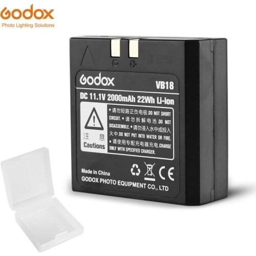 Godox VB18 DC 11.1V 2000mAh 22Wh Lithium-ion Li-ion Battery for Ving V850 V860C V860N Flash Speedlite (VB-18 Battery)