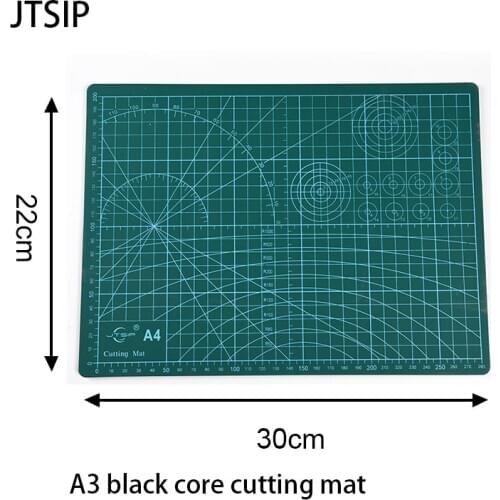 JTSIP A4 Multifunction Cutting Mat PVC Double sided Grid Lines Cutting Board Pad Student Art Cutting Paper Pads School Supplies